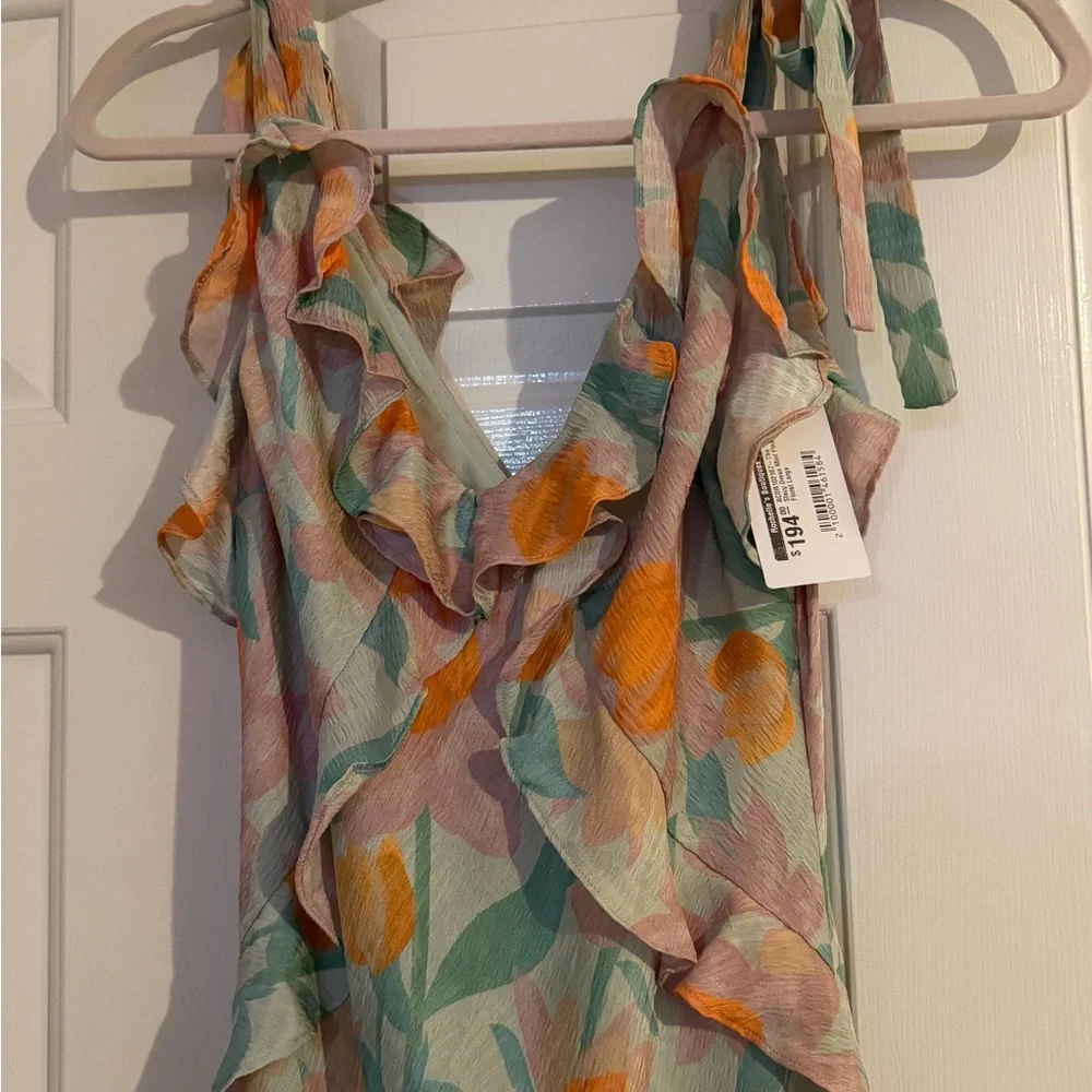 ASTR Floral Ruffle Dress - Picture 4 of 9